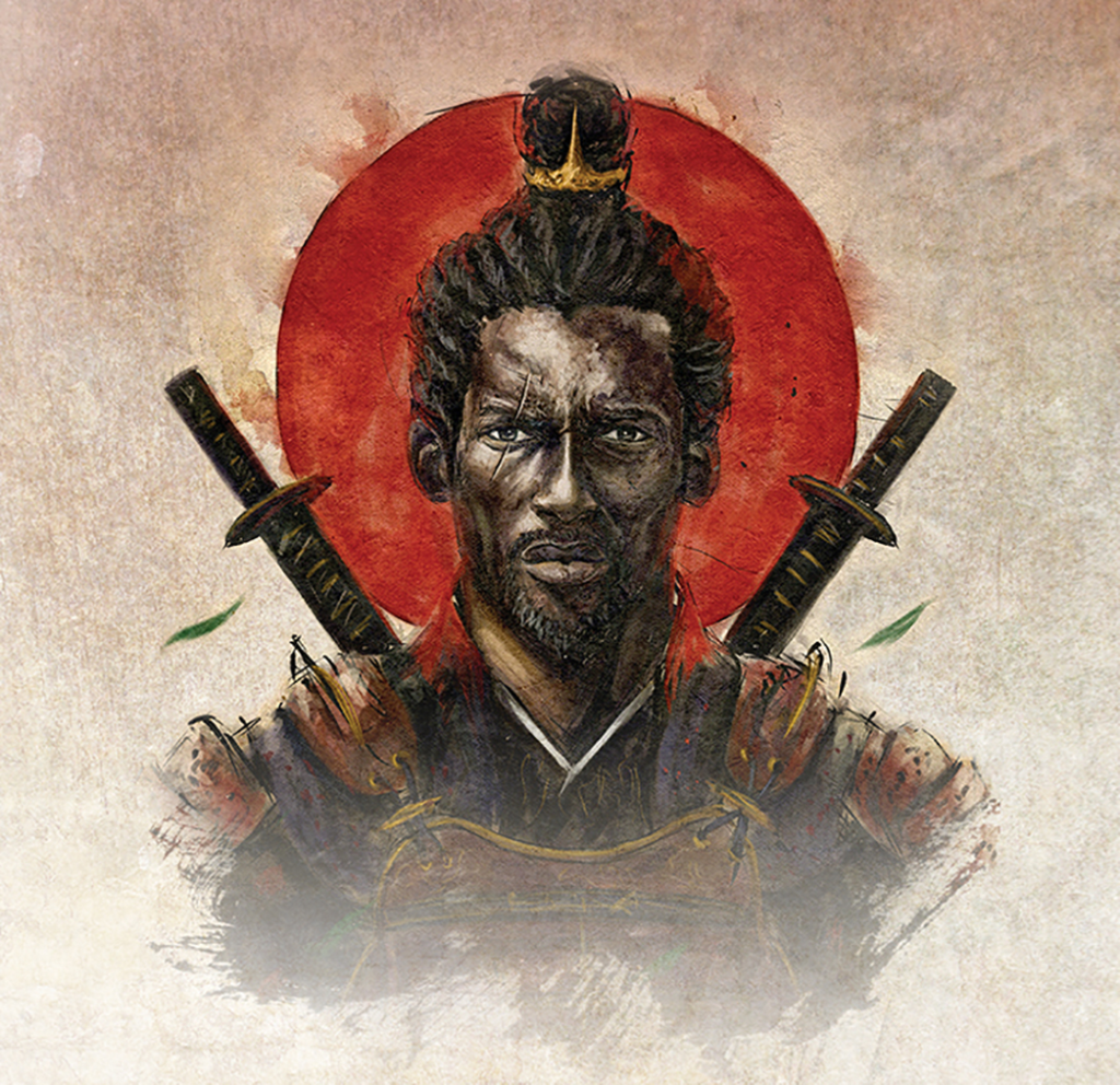 Afro Samurai History: A Black History Month Celebration of Cross-Cultural Excellence 3 Illustration of Yasuke, the African samurai who served under Oda Nobunaga in 16th-century Japan, often cited in afro samurai history as a real historical figure who inspired later Black samurai narratives.