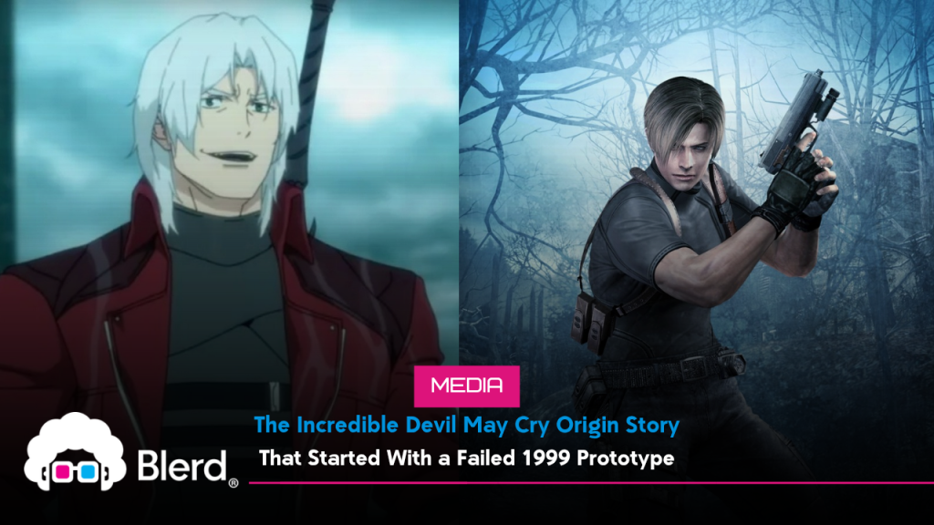 The Incredible Devil May Cry Origin Story That Started With a Failed 1999 Prototype 89 Side by side comparison of Dante from the Devil May Cry Netflix animated series Season 2 and Leon S. Kennedy from Resident Evil 4, illustrating the devil may cry origin story connection between the two characters that traces back to their shared development history at Capcom.
